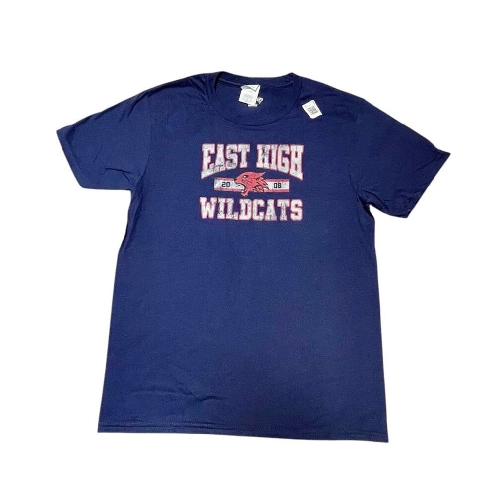 NEW Disney High School Musical East High Wildcats Graphic Tee Size Youth L
